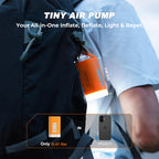 RoosCamp Air Master Nano 2 size comparison - pocket-sized pump
