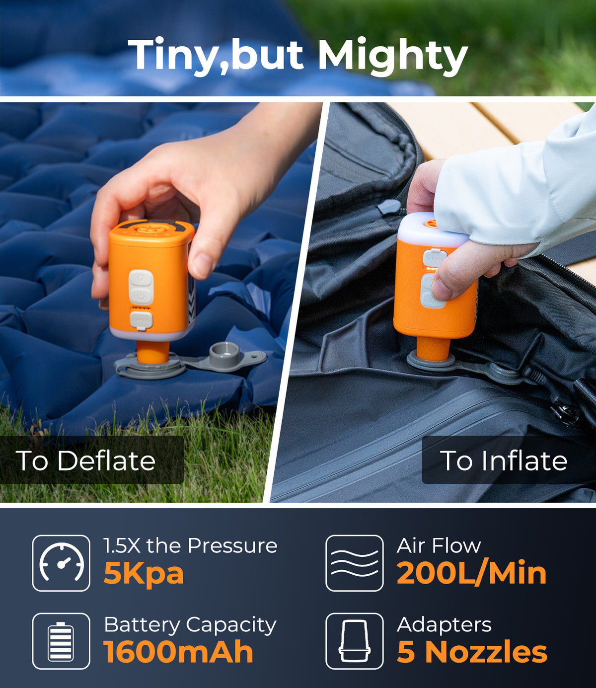 Air Master SL 4-in-1 pump, lantern and mosquito repellent
