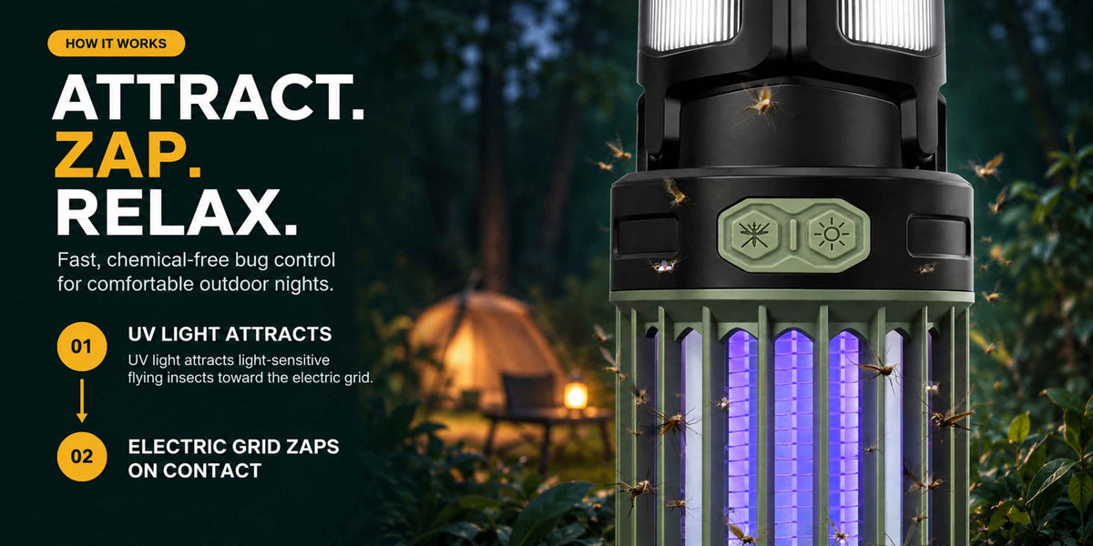 Ultimate 2-in-1 Camping Lantern & Electric Bug Zapper