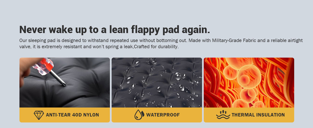 Never Wake Up to a Lean Flappy Pad Again